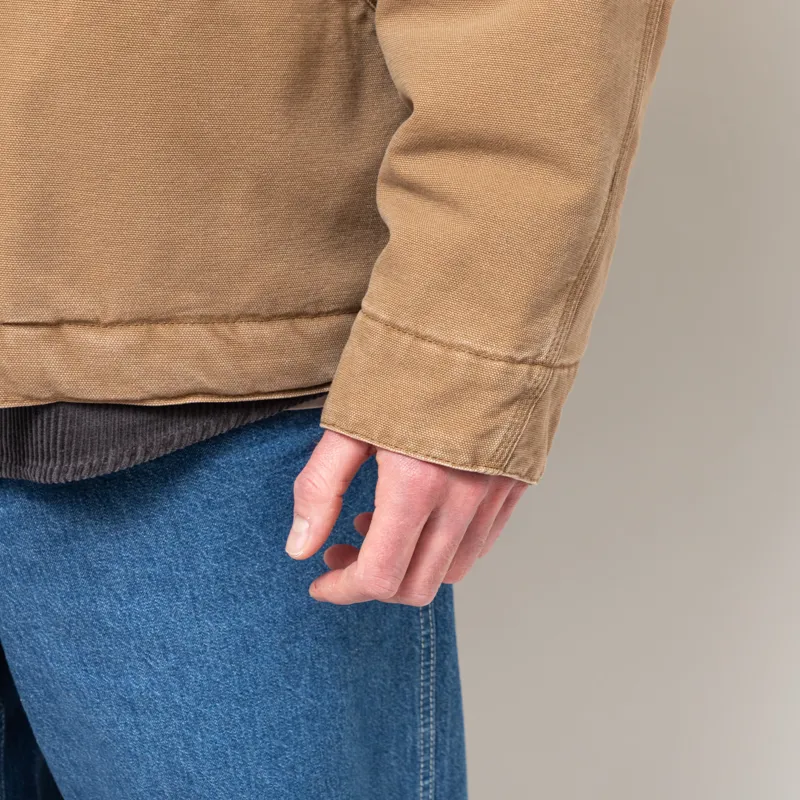 Carhartt WIP OG Detroit Jacket Hamilton Brown Tobacco Stone Canvas-11