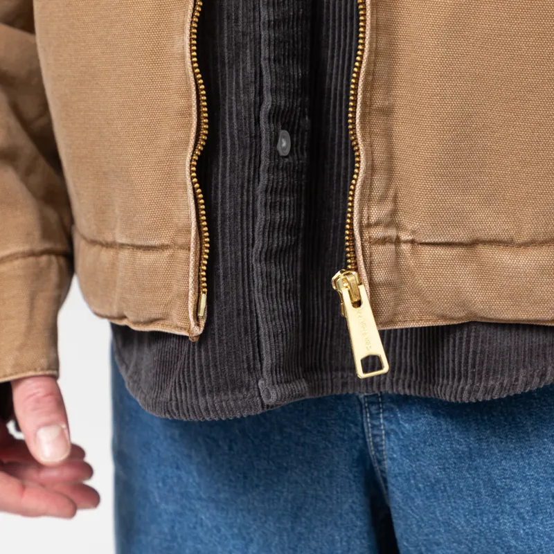 Carhartt WIP OG Detroit Jacket Hamilton Brown Tobacco Stone Canvas-10