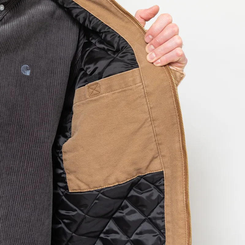 Carhartt WIP OG Detroit Jacket Hamilton Brown Tobacco Stone Canvas-9