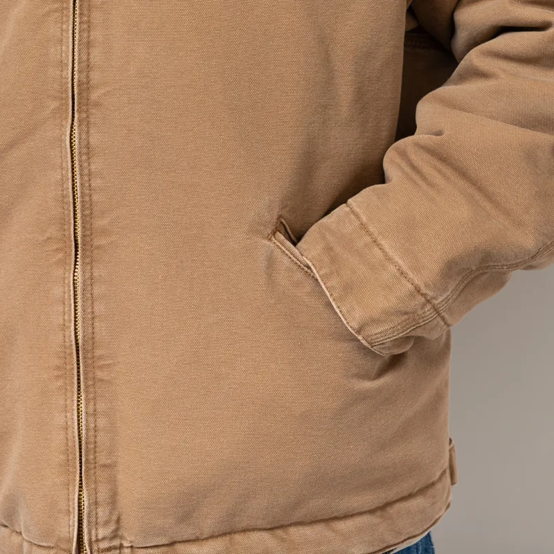Carhartt WIP OG Detroit Jacket Hamilton Brown Tobacco Stone Canvas-8