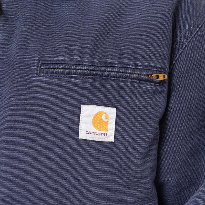 Carhartt WIP OG Detroit Jacket Dark Navy Black Stone Canvas-8