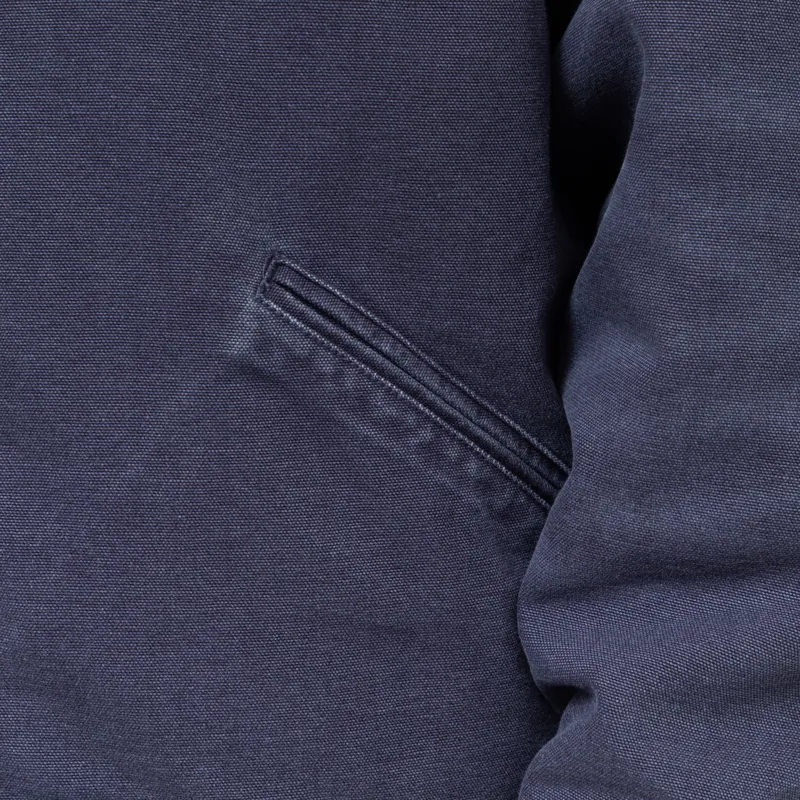 Carhartt WIP OG Detroit Jacket Dark Navy Black Stone Canvas-13
