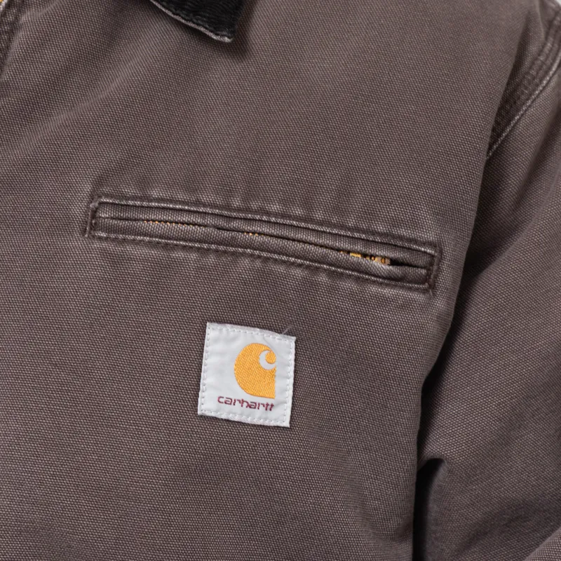 Carhartt WIP OG Detroit Jacket Tobacco Black Stone Canvas-8