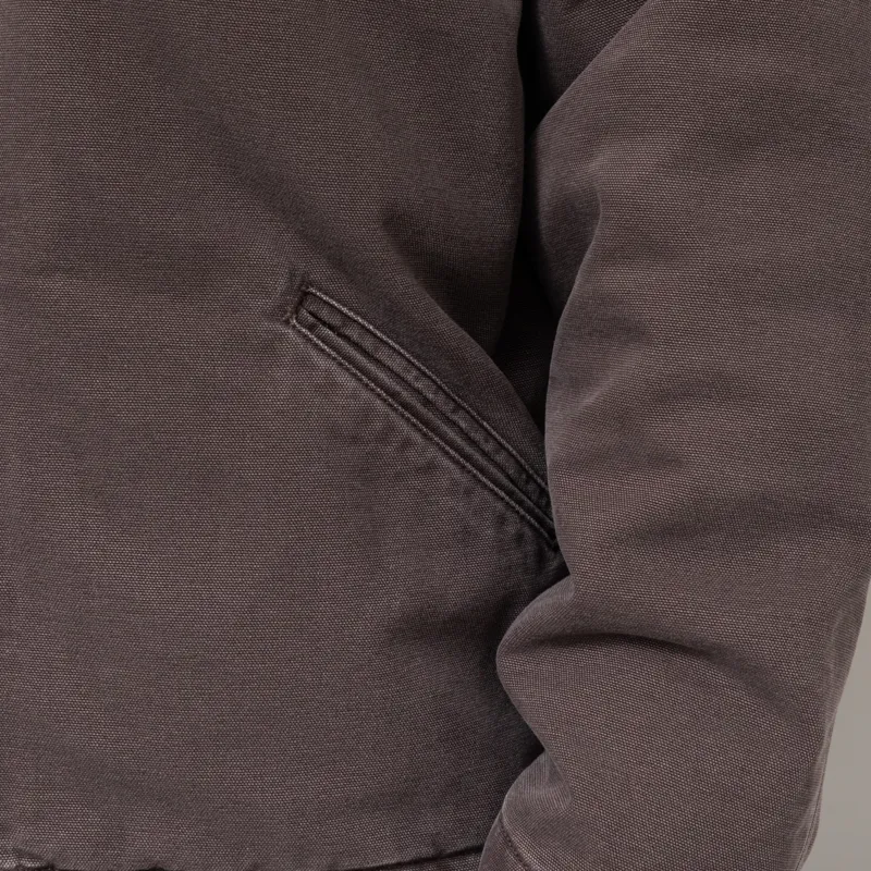 Carhartt WIP OG Detroit Jacket Tobacco Black Stone Canvas-12