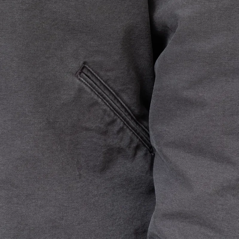 Carhartt WIP OG Detroit Jacket Graphite Black Stone Canvas-11