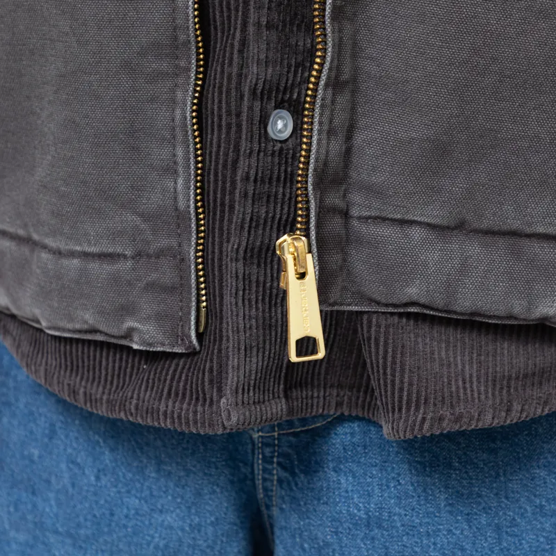 Carhartt WIP OG Detroit Jacket Graphite Black Stone Canvas-10