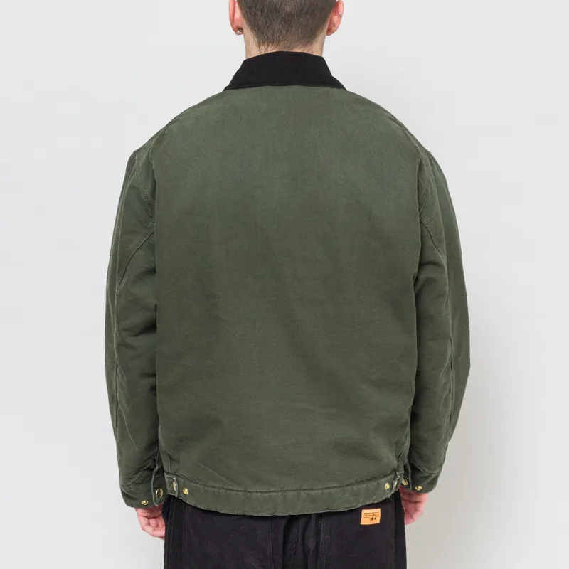 Carhartt WIP OG Detroit Jacket Olive Black Stone Canvas-3