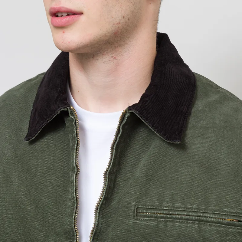 Carhartt WIP OG Detroit Jacket Olive Black Stone Canvas-5