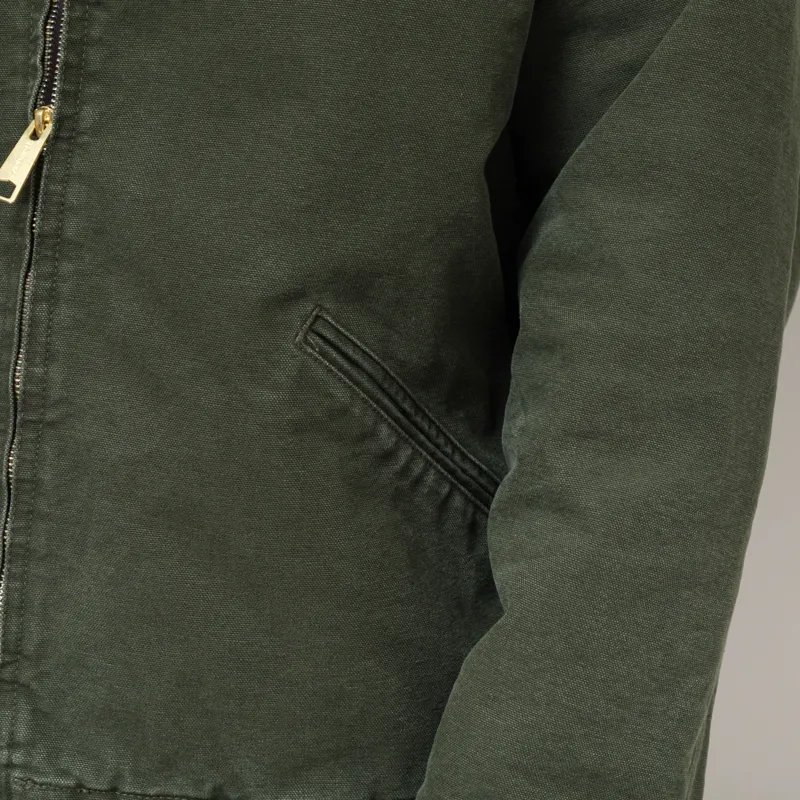 Carhartt WIP OG Detroit Jacket Olive Black Stone Canvas-9