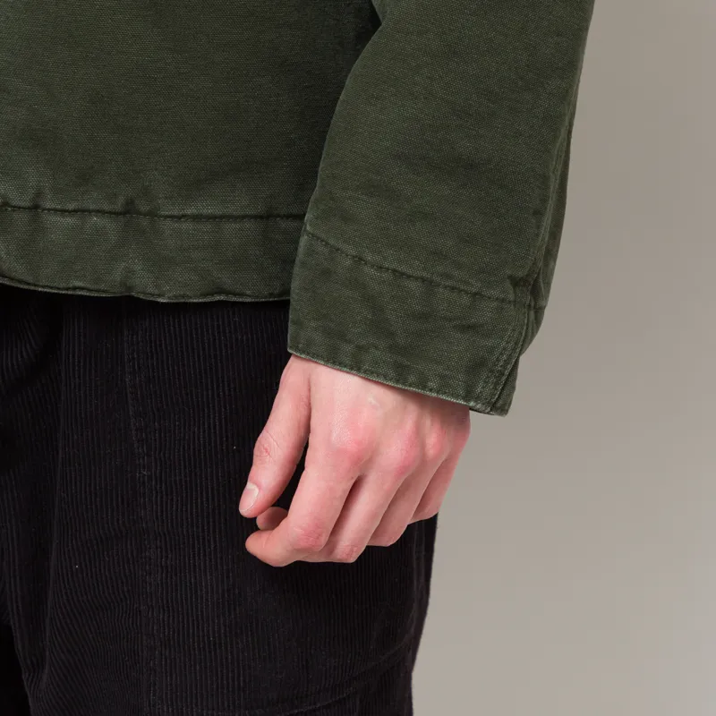 Carhartt WIP OG Detroit Jacket Olive Black Stone Canvas-10