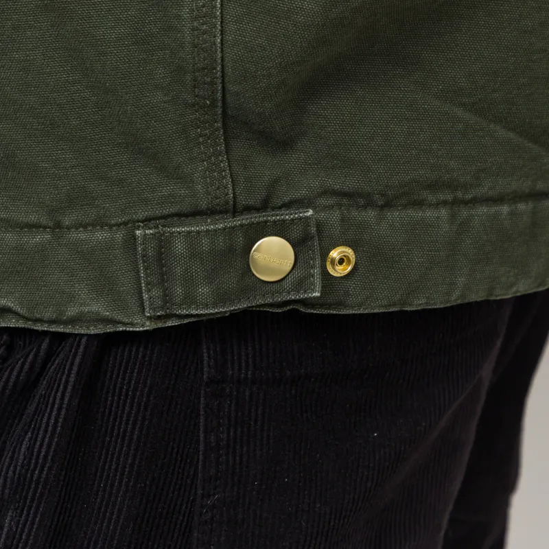Carhartt WIP OG Detroit Jacket Olive Black Stone Canvas-11