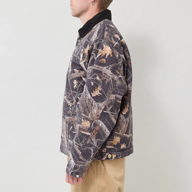 Carhartt WIP OG Detroit Jacket Camo Feather Tree Black-2