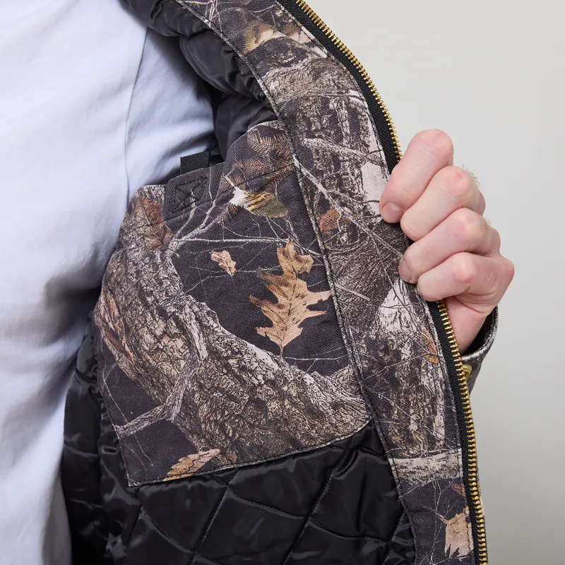 Carhartt WIP OG Detroit Jacket Camo Feather Tree Black-6