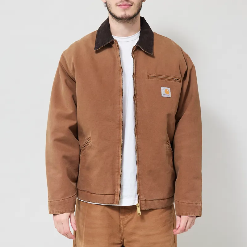 Carhartt WIP OG Detroit Jacket WIP H Brown Stone Canvas