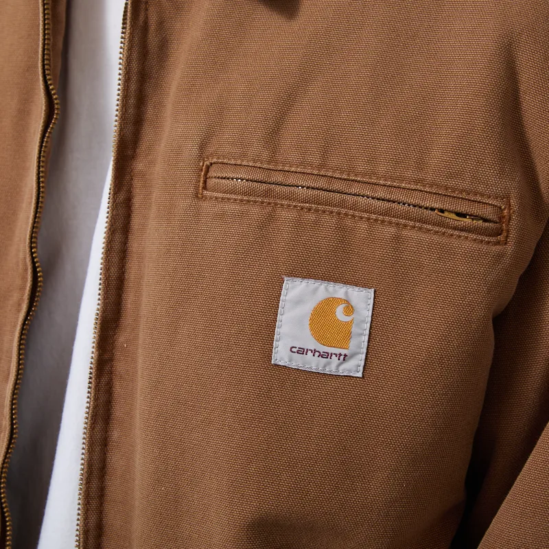 Carhartt WIP OG Detroit Jacket WIP H Brown Stone Canvas-5