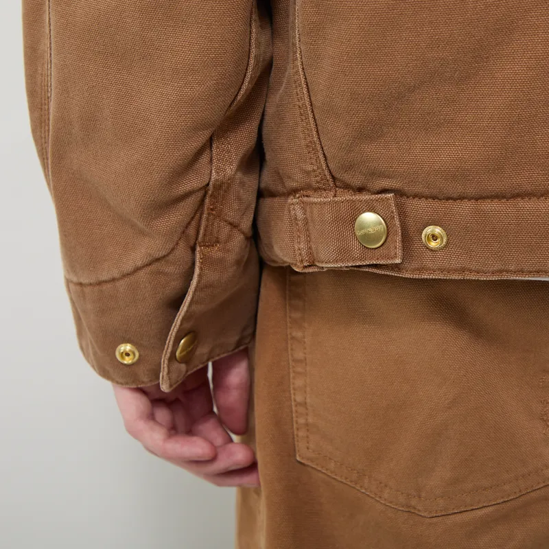 Carhartt WIP OG Detroit Jacket WIP H Brown Stone Canvas-9