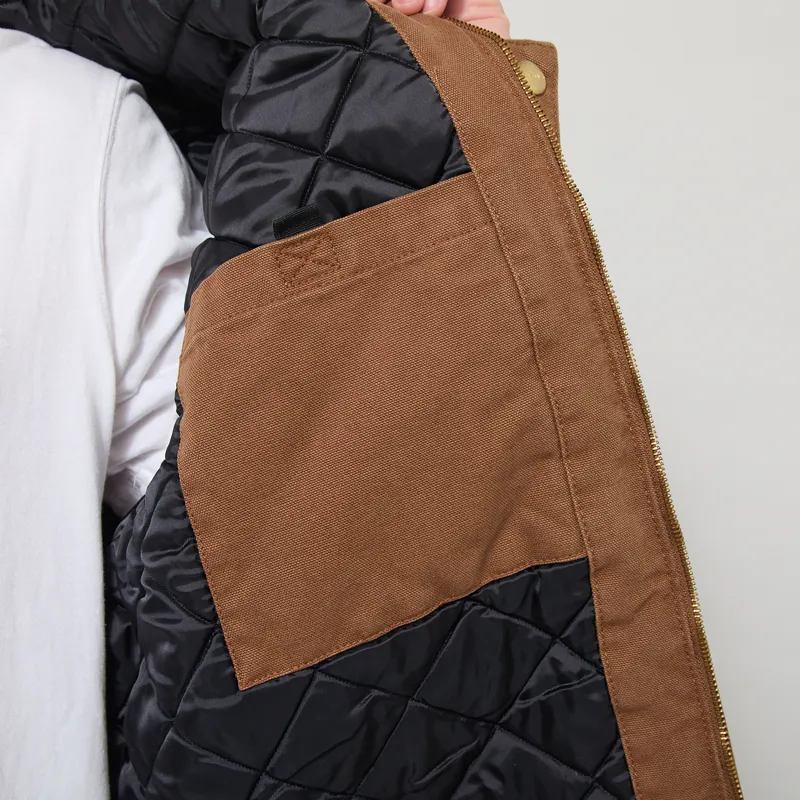 Carhartt WIP OG Detroit Jacket WIP H Brown Stone Canvas-6