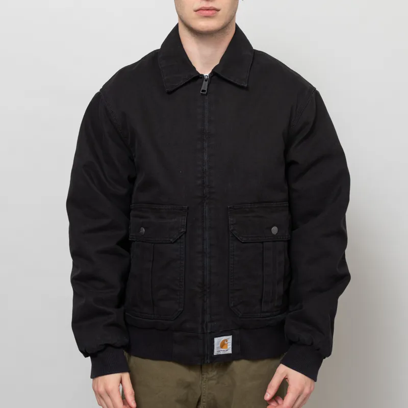Carhartt WIP Stanton Jacket Black Stonewashed