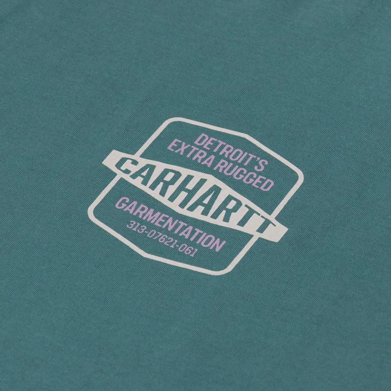 Carhartt WIP Networks T Shirt Silver Pine-5