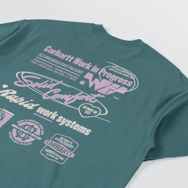 Carhartt WIP Networks T Shirt Silver Pine-2