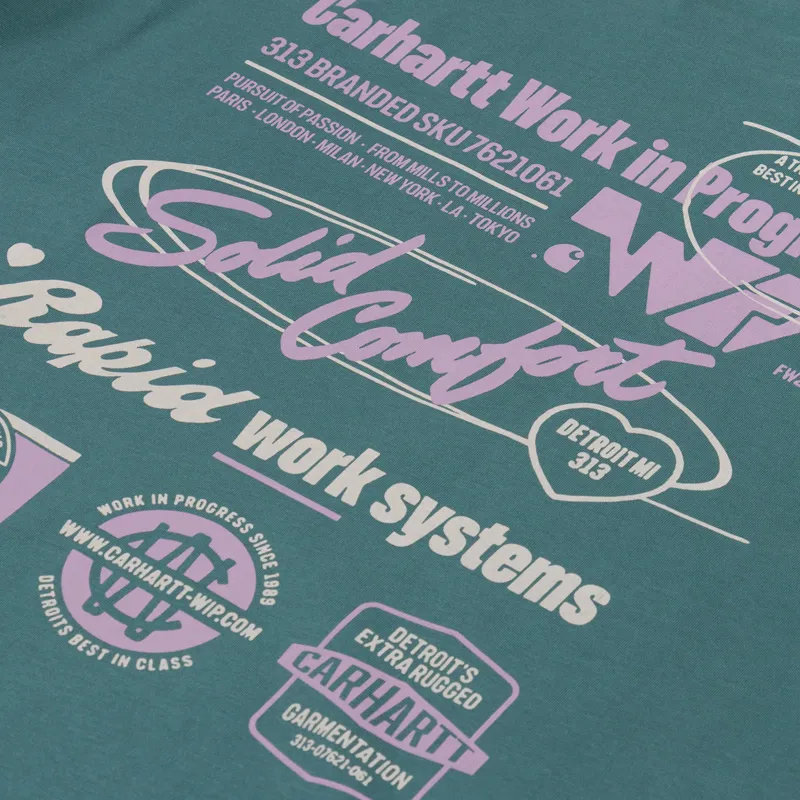 Carhartt WIP Networks T Shirt Silver Pine-4