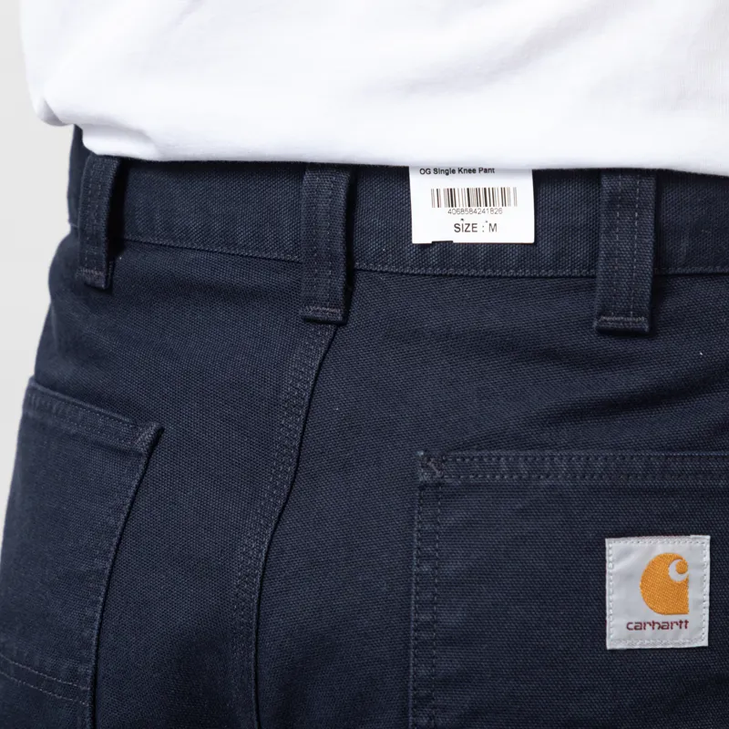 Carhartt WIP OG Single Knee Pant Deep Night Stonewashed-7