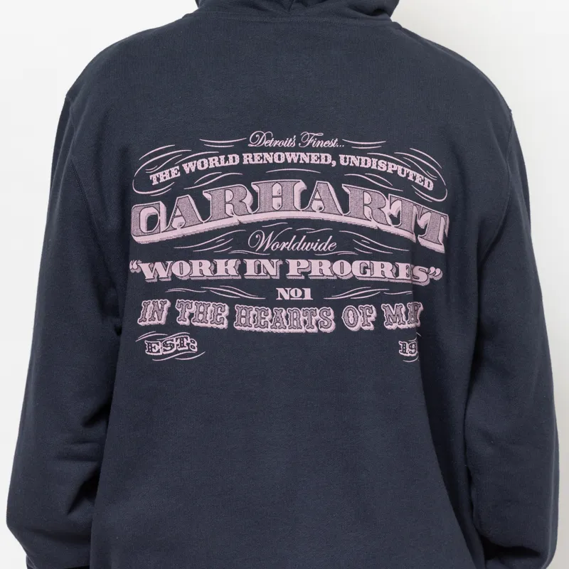 Carhartt WIP Hooded 3 One 3 Sweatshirt Deep Night-5