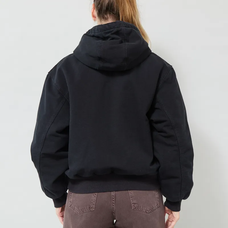 Carhartt WIP Womens OG Active Jacket Black Stone Canvas-2