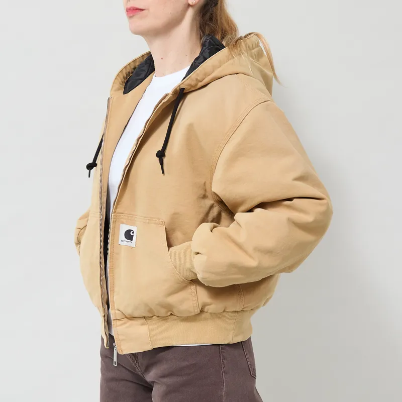 Carhartt WIP Womens OG Active Jacket WIP Dusty H Stone Canvas-1