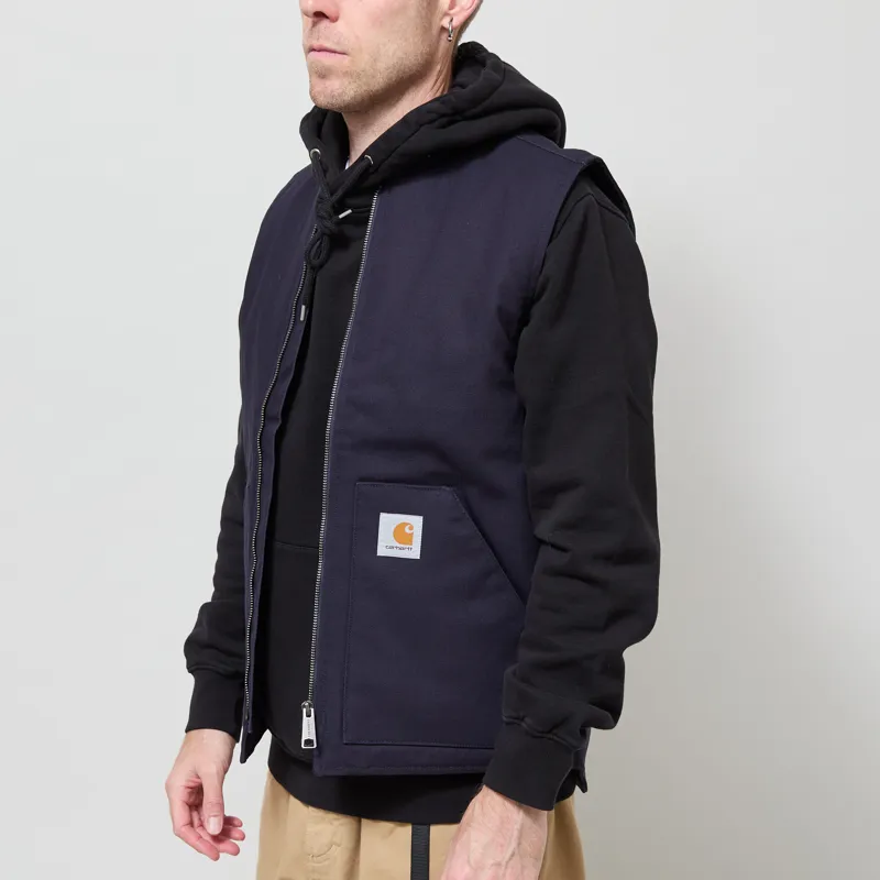 Carhartt WIP Classic Vest Dark Navy Rigid-1