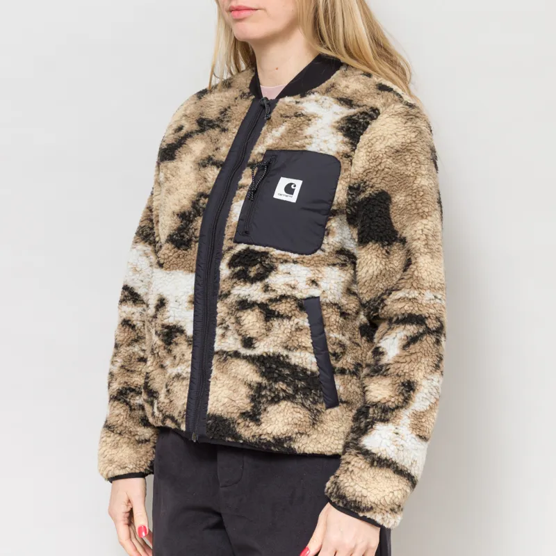 Carhartt WIP Womens Janet Liner Wild Dog Jacquard Black-2