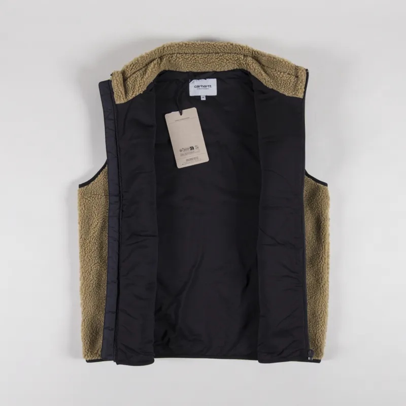 Carhartt WIP Prentis Vest Liner Leather Black-1