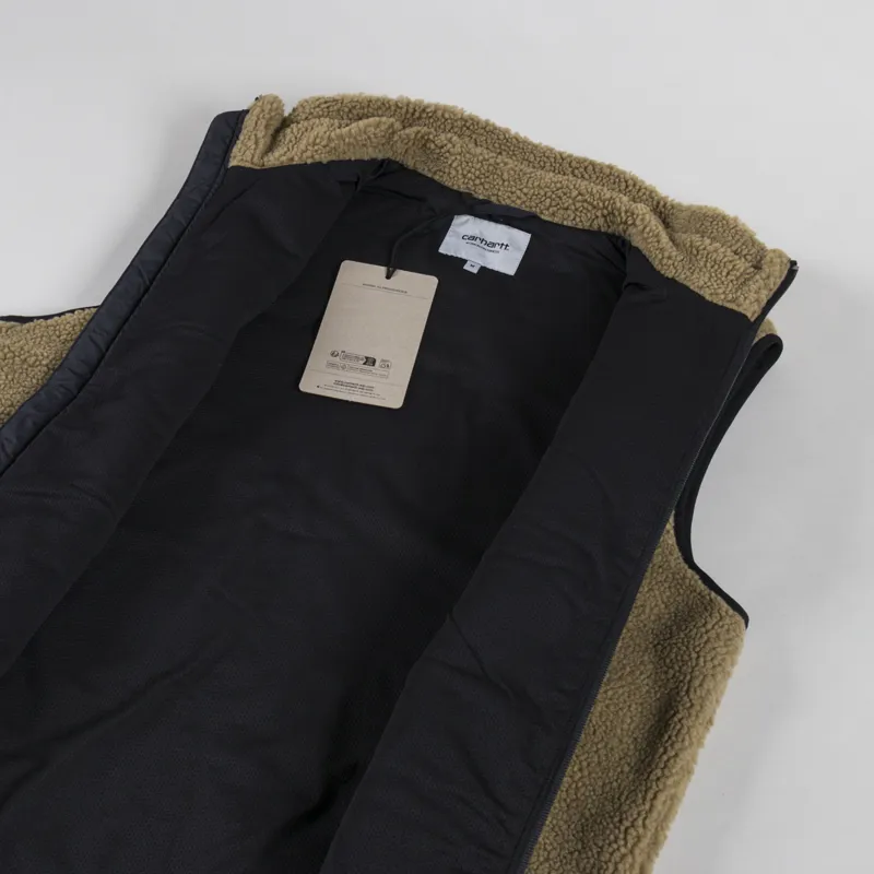Carhartt WIP Prentis Vest Liner Leather Black-4
