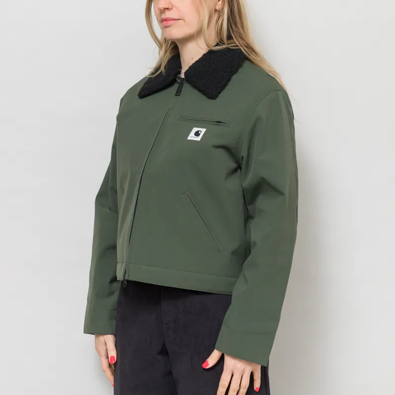 Carhartt WIP Womens Newkirk Jacket Opuntia Wild Dog Print-2