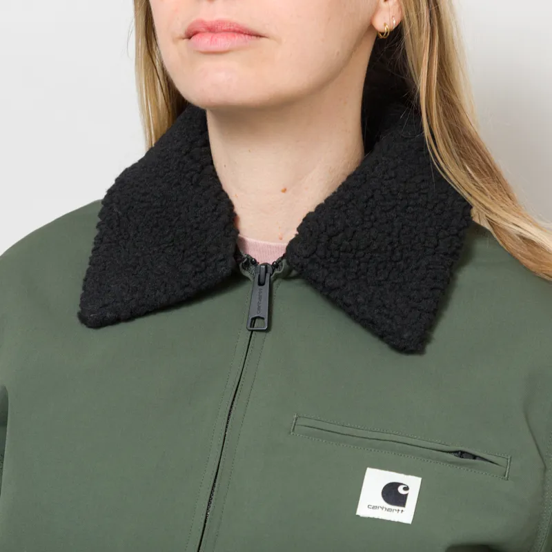 Carhartt WIP Womens Newkirk Jacket Opuntia Wild Dog Print-6