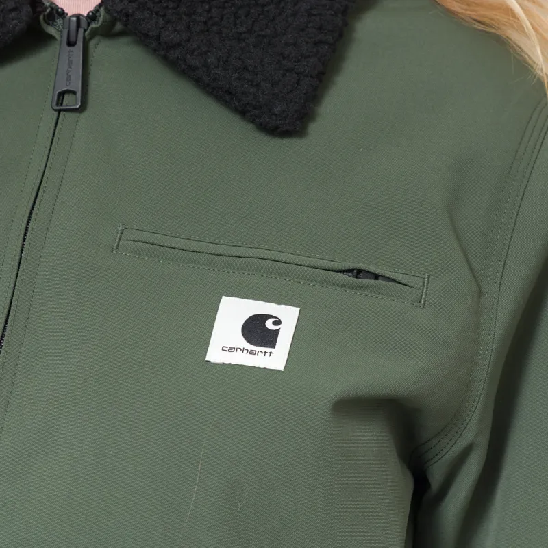 Carhartt WIP Womens Newkirk Jacket Opuntia Wild Dog Print-7