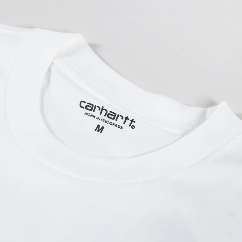 Carhartt WIP Script T Shirt White Black-2
