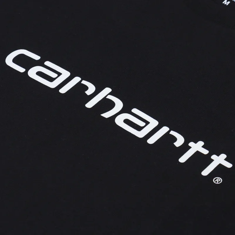 Carhartt WIP Script T Shirt Black White-3