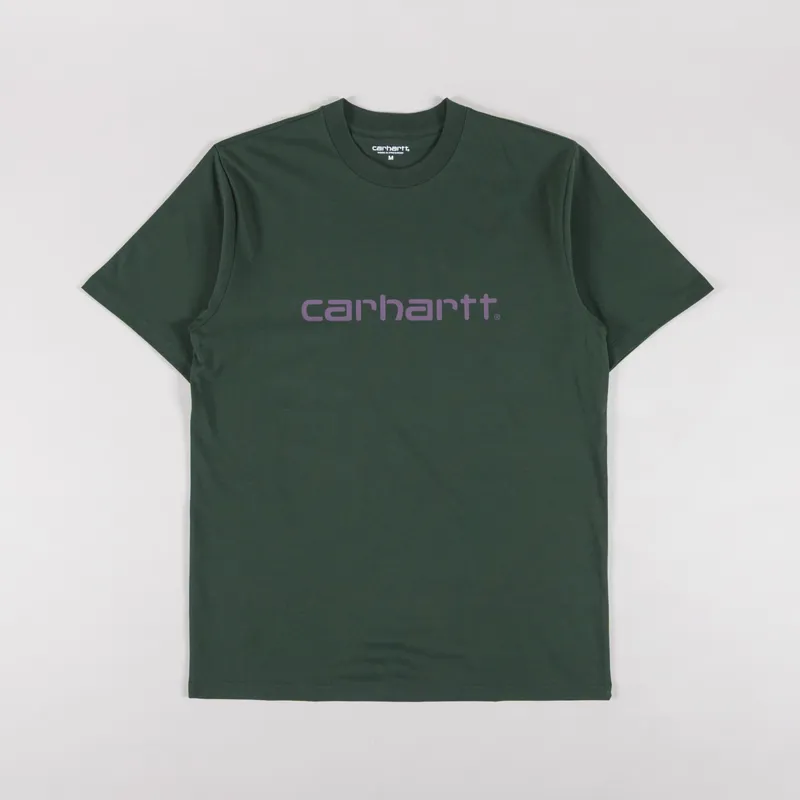 Carhartt WIP Script T Shirt Sycamore Tree Phlox