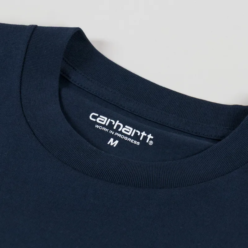 Carhartt WIP Script T Shirt Deep Night Gentle Green-2