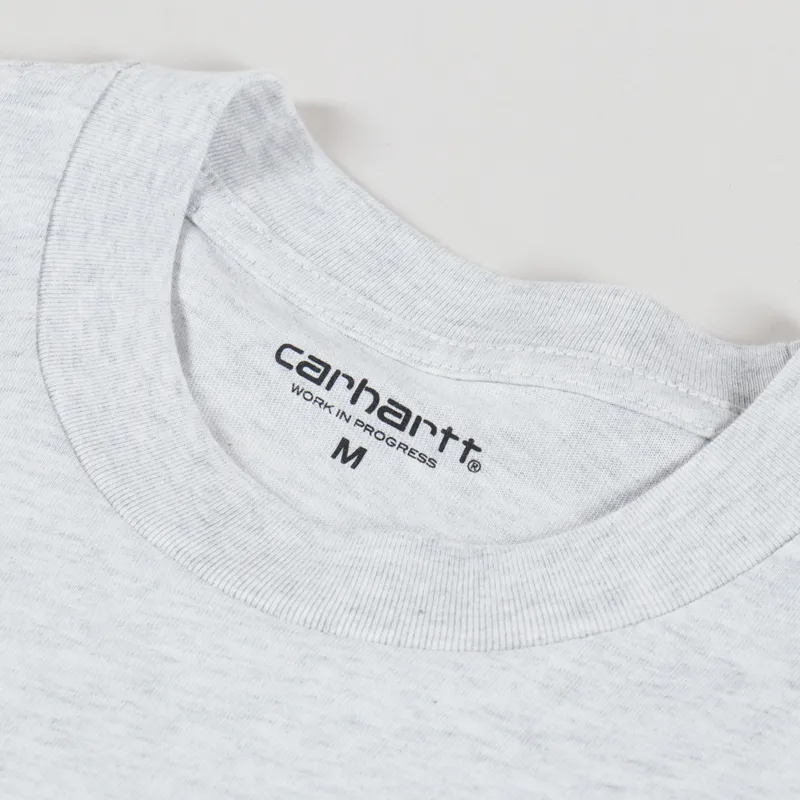 Carhartt WIP Script T Shirt Ash Heather Cozy Purple-2