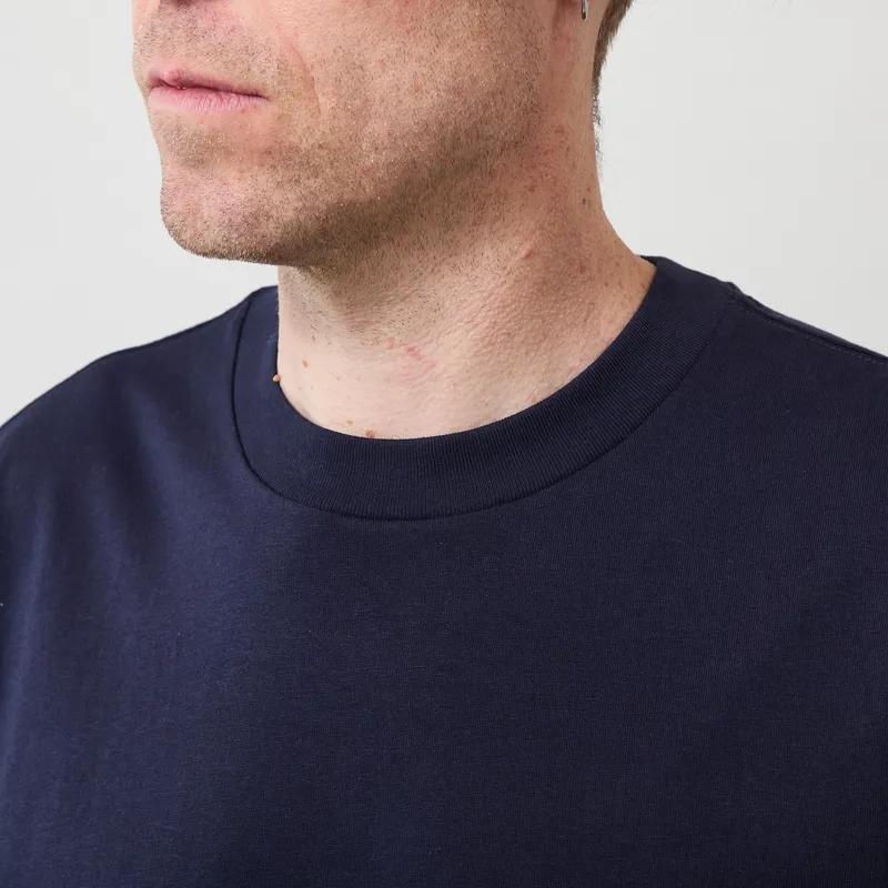Carhartt WIP Script T Shirt Dark Navy Dark Scarab-2