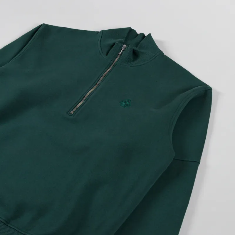 Edwin Koji Half Zip Sweat Green Gables-2