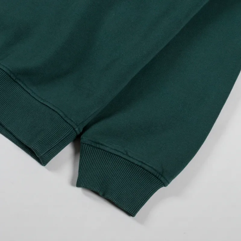 Edwin Koji Half Zip Sweat Green Gables-6