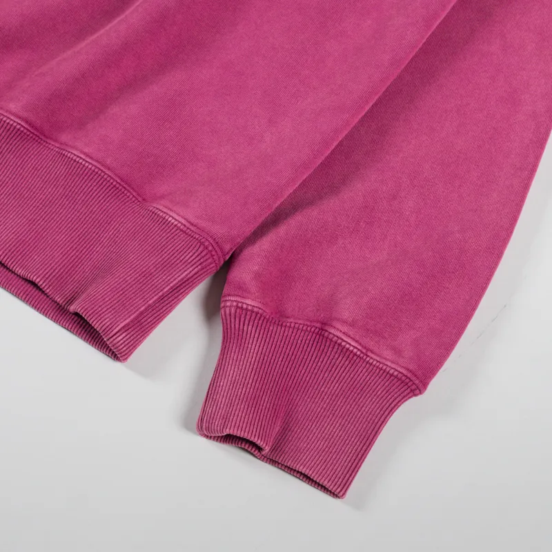 Edwin Axiom Crew Sweat Red Plum-6