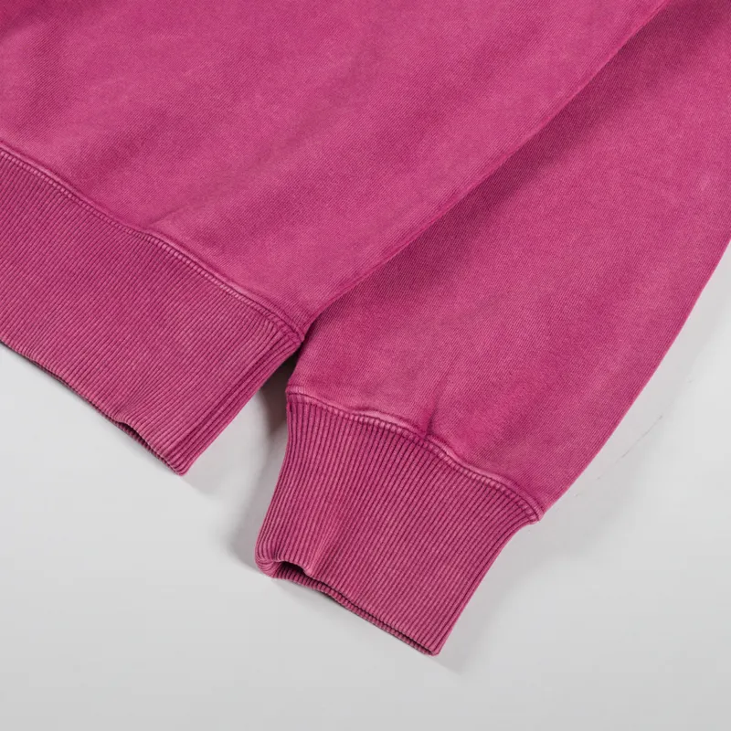 Edwin Axiom Crew Sweat Red Plum-5