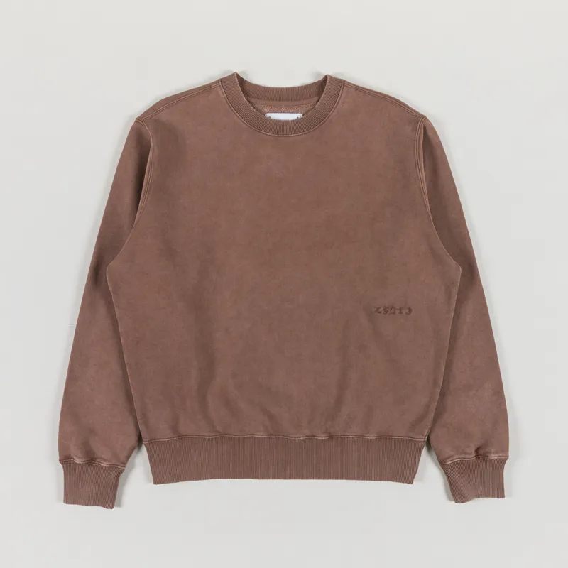 Edwin Axiom Crew Sweat Brown