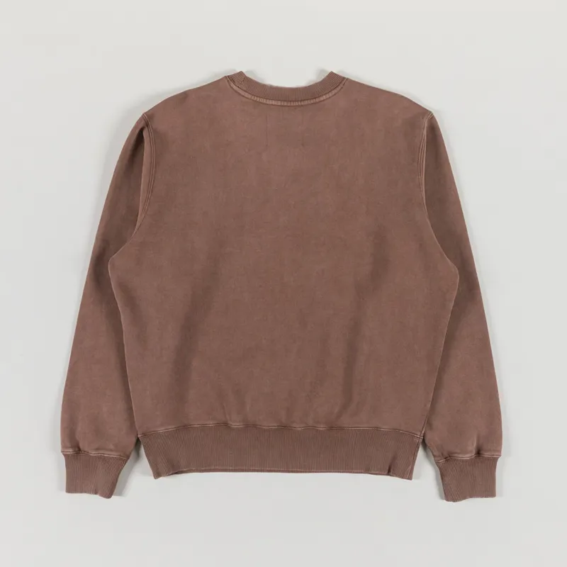 Edwin Axiom Crew Sweat Brown-1
