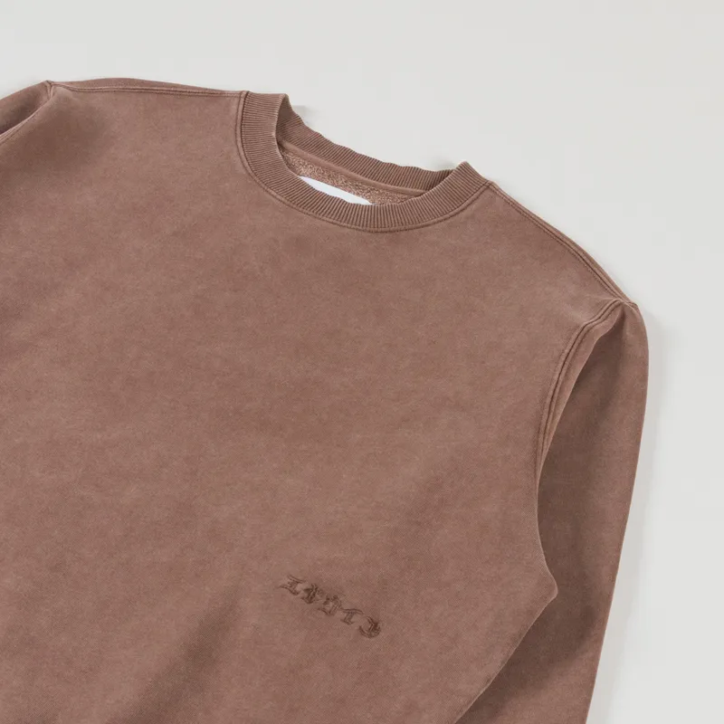 Edwin Axiom Crew Sweat Brown-2
