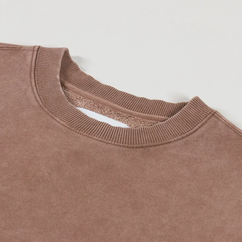 Edwin Axiom Crew Sweat Brown-4